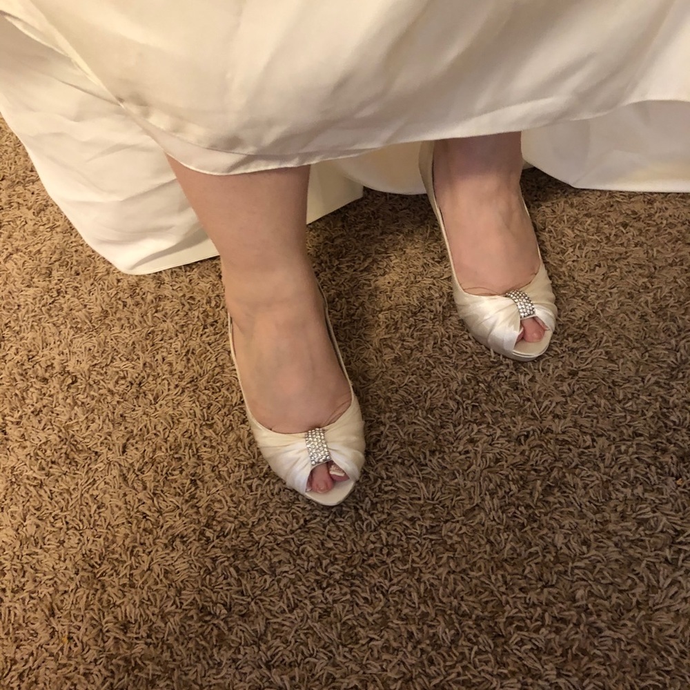 Wedding satin heels